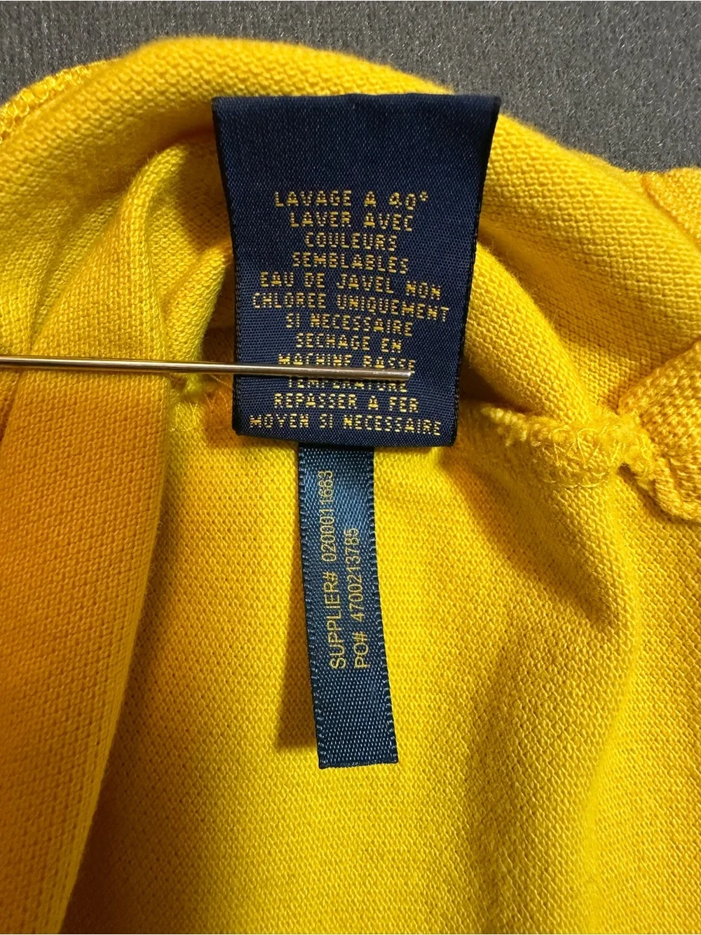 Polo Ralph Lauren Men’s XL Classic Fit Yellow Cotton Polo Shirt Blue Pony